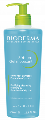 Bioderma Sebium Gel Moussant Purifying Cleansing Foaming Gel 500ml