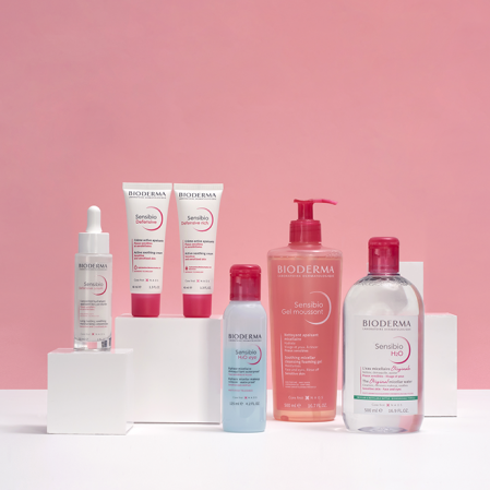 BIODERMA Sensibio range redness rosacea products